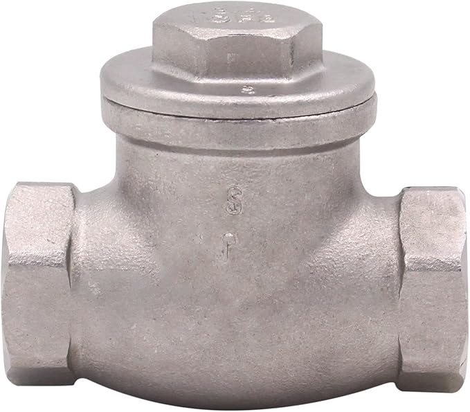3/4 Inch Swing Check Valve - WOG 200 PSI Stainless Steel SS304 CF8M NPT