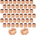50-Pack GUOFIS Copper Press End Cap, 3/4" x 3/4" Plug Fittings for Copper Tube Connection with Stop(PRESS011-50Pack)