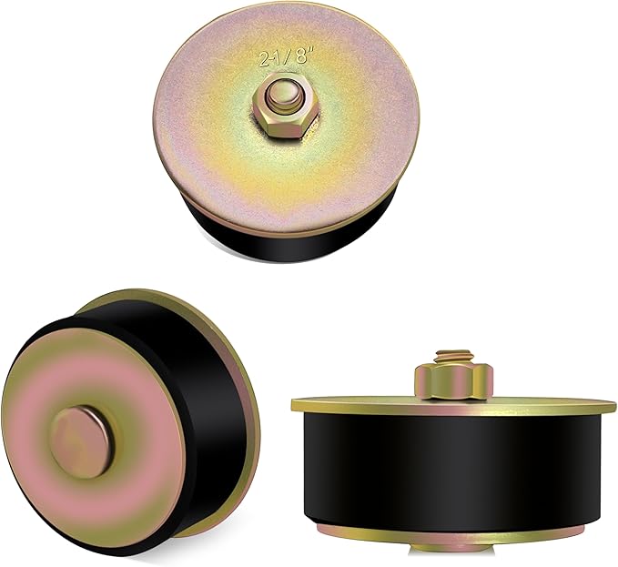 2-1/8" Rubber Expansion Freeze Plugs, 3PCS Automotive Engine Expandable Freeze Rubber Plugs Fit Hole: 2-1/8" to 2-1/4” (53 mm - 57 mm)