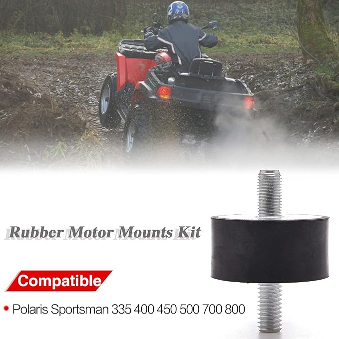 Engine Isolator Mount , for Polaris Sportsman 335 400 450 500 700 800 Rubber Motor mounts Kit Including Front mounts and Rear mounts(4pcs )