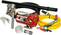 Fill-Rite RD812NP 12V 8 GPM Portable Fuel Transfer Pump w/Discharge Hose, Manual Nozzle, Power Cable/Clips, & Suction Pipe