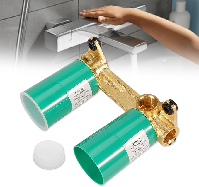 13622181 Rough-In Valve for Hansgrohe Two-Hole Wall-Mounted Faucets AXOR Starck, Citterio, Talis, Metris, PuraVida, Solid Brass Concealed Valve Replacement for Bathroom & Shower Systems