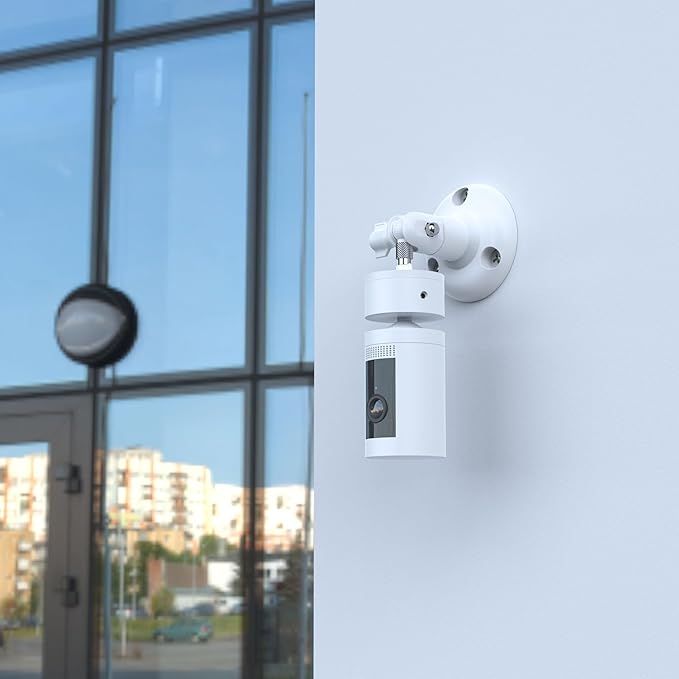 Adjustable Wall Mount Compatible with Pan Tilt Camera (1pack，White)