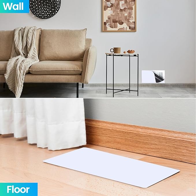 Magnetic Vent Covers, Extra Strong Magnets, White 8" x 12" (3 Pack) Ultra Thick 60mil, Complete Seal, Air Vent Covers for Home Floor, Ceiling, Wall Registers, HVAC, AC, RV, and Heater Vents