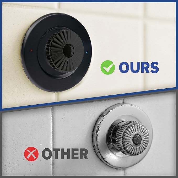 Escutcheon Replacement for Moen 16090 Chateau Collection, Shower Handle Cover Plate for One-Handle Tub and Shower Faucets (Black)