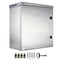 MJ-Box Steel Electrical Enclosure Box 25 x 24 x 12'' 304 Stainless Steel Electrical Enclosure IP66 Waterproof & Dustproof Outdoor/Indoor NEMA 4X Stainless Steel Enclosure