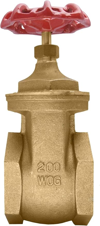 3" Brass Gate Valve - 200WOG, FxF NPT