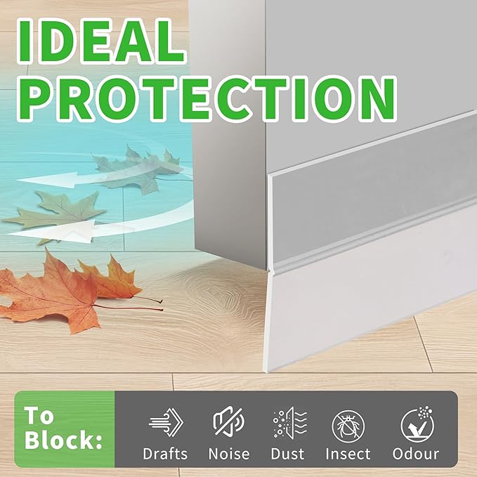 Weather Stripping Silicone Seal Strip, Weather Stripping Door Bottom Seal Strip - House and Glass Shower Doors Silicone Sealing for Door and Windows Gaps of Collision and Side, (Transparent) 25MM…