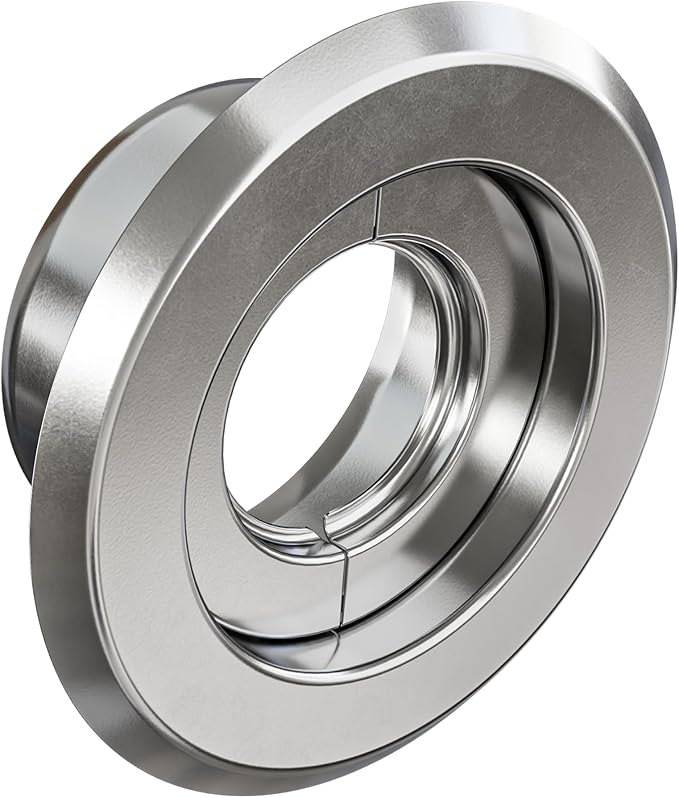 Retrofit Recessed Fire Sprinkler Escutcheon 3/4 in. IPS - Split 3 Piece in Chrome Plated - Depth Adjustment Range up to 3/4 in. for Fire Sprinkler Trim