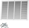 24"W x 16"H [Duct Opening Size] Steel Return Air Grille, Air Return Vent Cover for Ceiling and Sidewall - HVAC Air Vent Covers - [Outer Dimensions: 25.75"W x 17.75"H]
