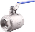 DERNORD Stainless Steel 304 Ball Valve, Full Port Heavy Duty for WOG with Locking Device (2" NPT)