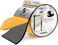Pipe Insulation Tape, Foam Insulation Tape for Outdoor Pipes Winter Freeze Protection, Foam Pipe Insulation Wrap, Heat Tape for Water Pipes, Copper Pipes, PVC, AC Line, 5in x 15ft, Black
