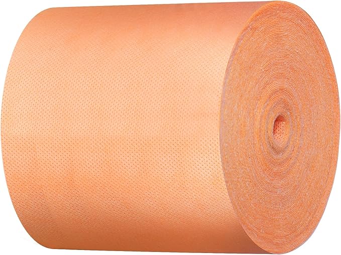 Waterproof Membrane Band Roll,Shower Waterproofing Membrane Uncoupling Band for Tile Wall Floor Bathroom Shower Sauna Steam Room, Tile Underlayment Seam Tape(5IN*50ft), 22Mils Thick