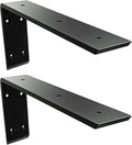 Heavy Duty Metal Countertop Brackets 18 Inch L Shape Countertops Floating Shelf Brackets 0.4 Inch Thick Granite Countertops 18"x8"x2.5" for Quartz/Granite/Wood/Concrete/Laminate Countertops (2pack)