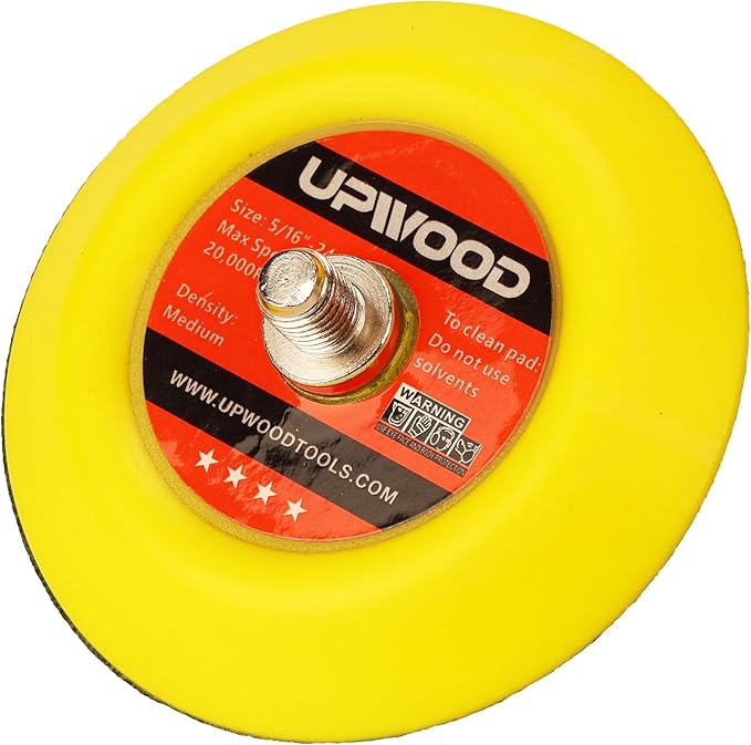 8 pcs 3 inch 5/16"-24 Thread Hook and Loop Backing Pad for Mini Air Sander Polisher