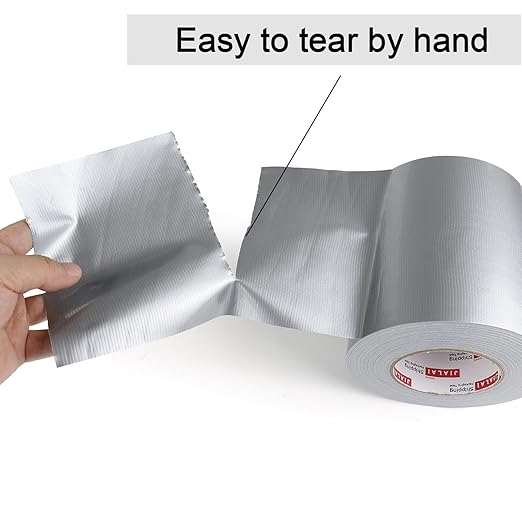 Duct Tape 6" Wide, 6 inch Wide Duct Tape Heavy Duty Waterproof 55 Yards (164 ft) Silver, UV Resistant for Crafts, Home Improvement, Repairs, & Projects