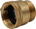 Vacuum Breaker 3/4 Inch Solid Brass Hose Bib Backflow Preventer for Garden Spigot RV