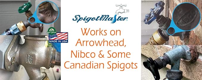 ~ 4-Pack:SPGTM-3 Vacuum Breaker Adapter~for Watts & Cambridge Brass Spigots Widely Used in Canada & NIBCO 63CLVB/763CLVB with VBS-12-ASSE Adapters (4, SM-XL)