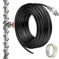 Pawfly 25 ft Heat Tape for Water Pipes, Pipe Heating Cable 8 W/ft 120 V, Self-Regulating Water Line Heat Tape Freeze Protection, Heating Trace for Pipes Roofs, Keep Water Flowing at -40 °F