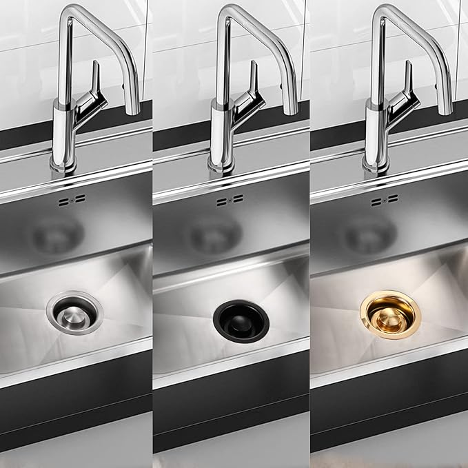 RQYEKDO Garbage Disposal Flange Stopper Collar Sink Baffle Kit, Fit Universal 3-1/2 Inch Standard Sink Drain Hole，Kitchen Sink Flange Stopper Replacement Accessories,Stainless Steel (brushed)