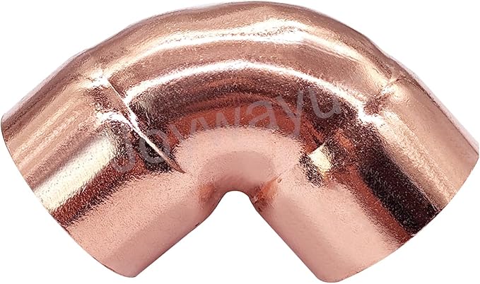 Joywayus 1PCS 1-1/4" Copper 90 Degree Elbow Coupling Sweat Solder Pipe Fitting Pressure Plumbing Solder Connection