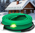 HEATIT Self Regulating Heating Cable Roof Deicing and Pipe freeze Protection Pipe Heat Cable for Metal And Plastic Pipes ETL Certified 120V 110FT
