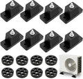 8 Pack Rubber Vibration Isolator Mounting Bracket, Anti Vibration Shock Absorbing Pads for Outdoor Mini Split Air Conditioner Condenser, Ground Stand for AC Units
