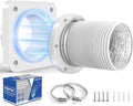 Magnetic Dryer Vent Connector, DV180 Airtight Seal Dryer Vent Coupling Kit with 4" 3.3ft Duct, Easy to Clean
