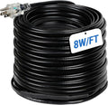Heat Tape for Roof and Gutters 152FT, 8 Watts/ft Roof Heat Cable w/ 60PCS Clips & Spacers, Self-Regulating Heat Cable w/LED Plug, Gutter Heat Cable for Ice Dam & Pipe Freeze Prevention