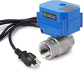 U.S. Solid 1" NPT 2-Way Motorized Ball Valve with US Plug 110VAC 304 Stainless Steel Electrical Ball Valve, Auto Return, Normally Closed, IP65, NSF Certified