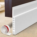 [New Upgrade] Huge Gap Door Draft Stopper, 3.4" W Widened Door Sweep Seal Gap Up to 1.8" for Interior & Exterior Doors - Keeping Draft, Noise, Dust and Unwanted Animals Out,3.4" W x 39" L,White