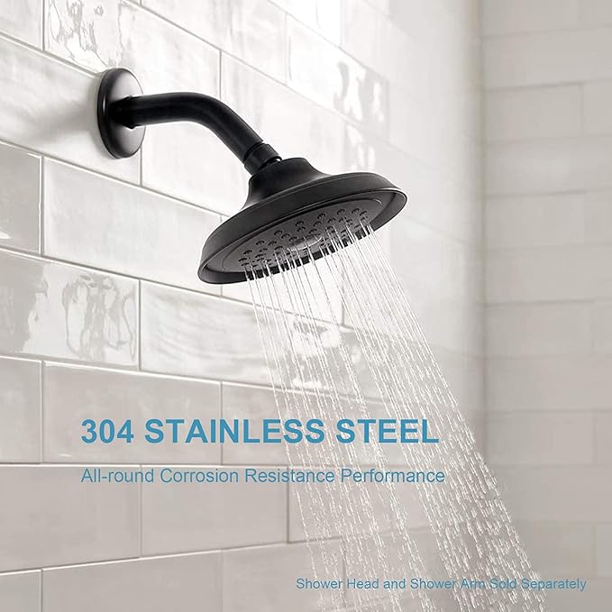 OFFO Shower Arm Flange 2.5" in Outer Diameter Replacement Shower Head Arm Escutcheon Plate Suitable for Most Brands Shower Head Arms, Matte Black