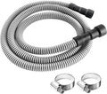 Dishwasher Drain Hose, 10 FT Corrugated & Flexible Dishwasher Hose Drain Replacement with Clamps, Discharge Hose,Fits 11/16",1",1-1/8" Dishwasher End (Feet, 10)