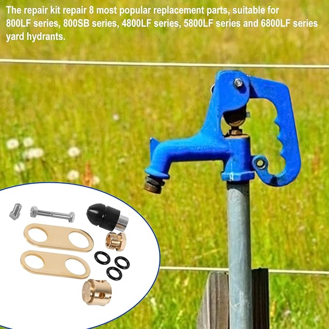 850 Sb Parts Kit Yard Water Hydrant Repair Kits & 8842 Plunger Fit for Simmons 800LF 800SB 4800LF 5800LF 6800LF Series Frost Proof Landscape Outdoor Yard Hydrant, Replace for Part No. 850SB