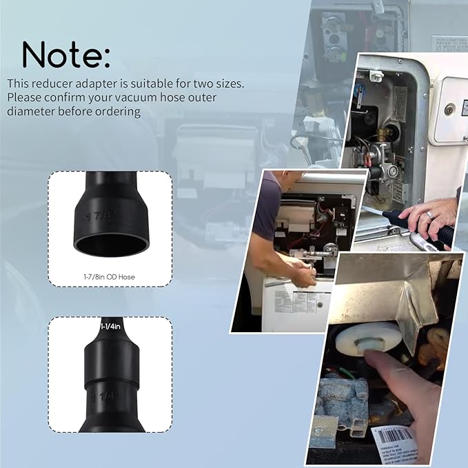 005A Drain Adapter Compatible with Water Heater Tank, Fits For 1-1/4in & 1-7/8in OD Hose (1-1/4in & 1-7/8in OD Hose)
