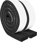 Yotache Open Cell Foam Air Conditioner Weather-Strip Seal Tape 2"x1", Thick Adhesive with High Resilience Foam Cushion Strip, 6.5 Ft x 2Pcs