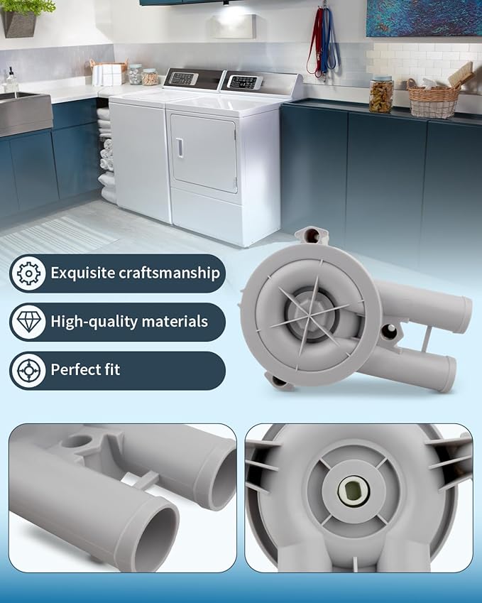 RB150003 Washer Drain Pump Belt Kit Fit for Alliance Speed Queen Belt & Pump Model M/N 8/Post, Replace 201566P 27001036