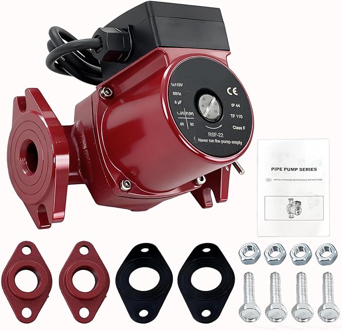 103252LF Hot Water Circulator Pump, 115V 1/25 HP 1" NPT - Compatible with Bell & Gossett NBF-22 Recirculating Pump