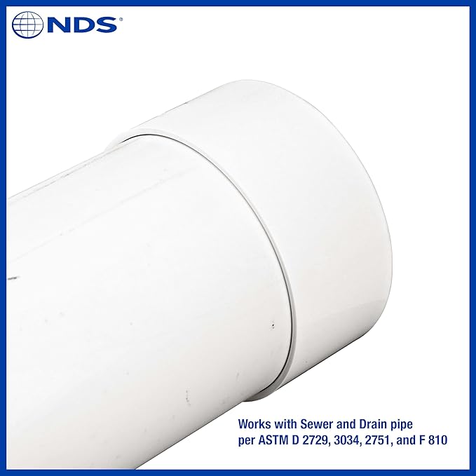NDS 6P06 PVC S&D Cap, 6-Inch, Makes Solvent-Weld Connections, for Use with 6-Inch Sewer and Drain Pipe, White