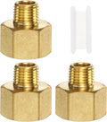 PATIKIL Brass Pipe Fitting, 1Pcs 1/4" NPT Male to 1/2" NPT Female Pipe Reducer Adapter Extension Connectors Brass Fittings for Water Gas Refrigeration