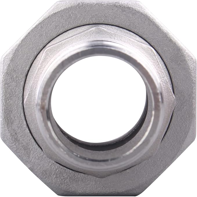 Cast Pipe Fittings Union - 3/4" NPT Female x 3/4" NPT Male Stainless Steel 304 Fitting,Class 150