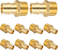 10-Pack HeSun PEX A Expansion Fitting, 1/2 Inch Male Thread Adapter,1/2" Male NPT x 1/2" Pex Expansion Adapter,ASTM F1960(PEX1960016)
