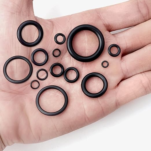 1280 Pcs 24 Size Rubber O-Ring Assortment Kit with Pick and Hook Set for Pressure Washer Faucet Plumbing OD 6mm-28mm