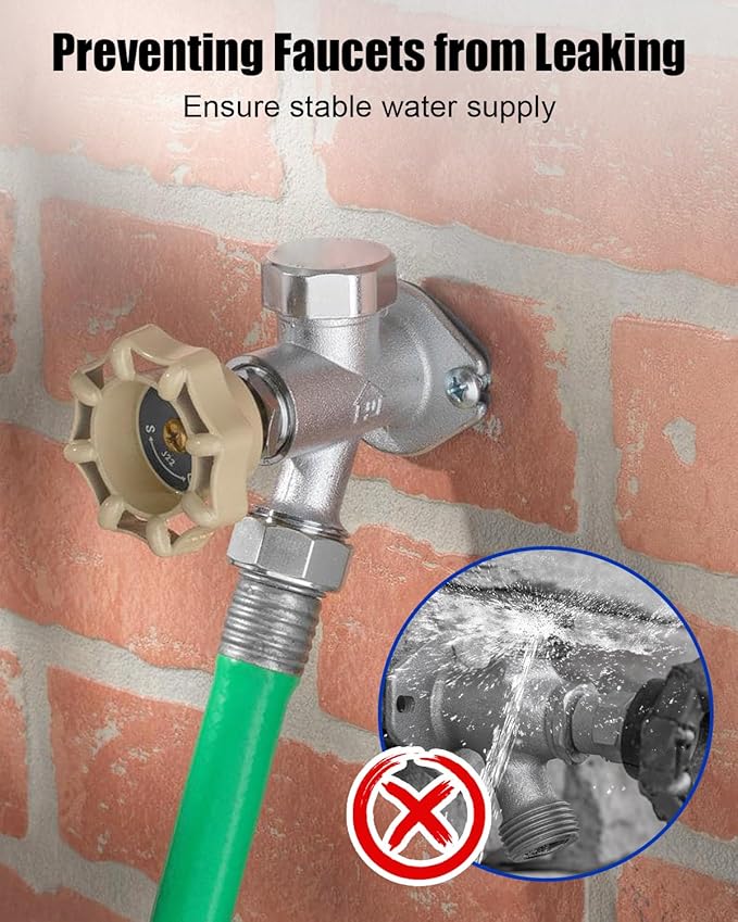 Vacuum Breaker Repair Kit Fit for Traditional Anti Siphon Frost Free Sillcock Valves, Anti Siphon Valve Repair Kit Replace VACVBKX1B, 2Pcs