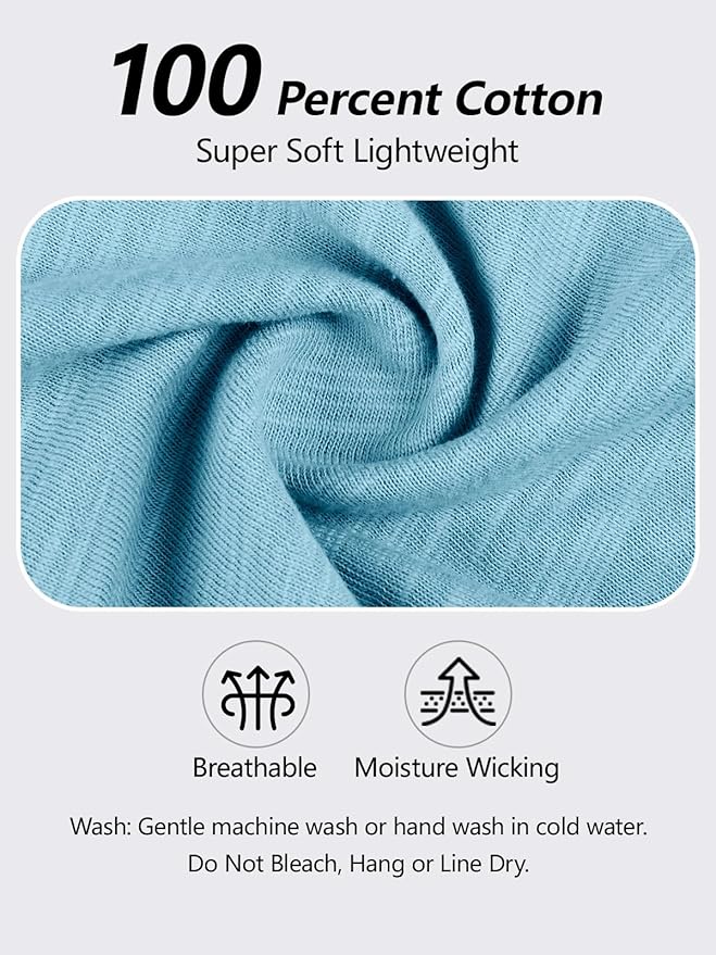 Women’s 100% Cotton Cropped Workout Tank Tops Soft Breathable Loose Fit Muscle Tank for Gym Yoga Running