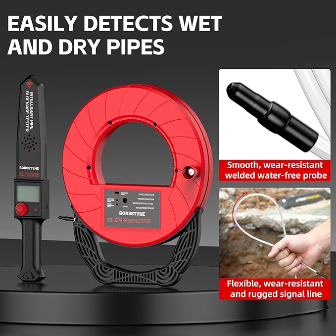 Pipe Locators Precision Blockage Detector for Water pipes underground pipes PVC pipes metal pipes Wall pipes