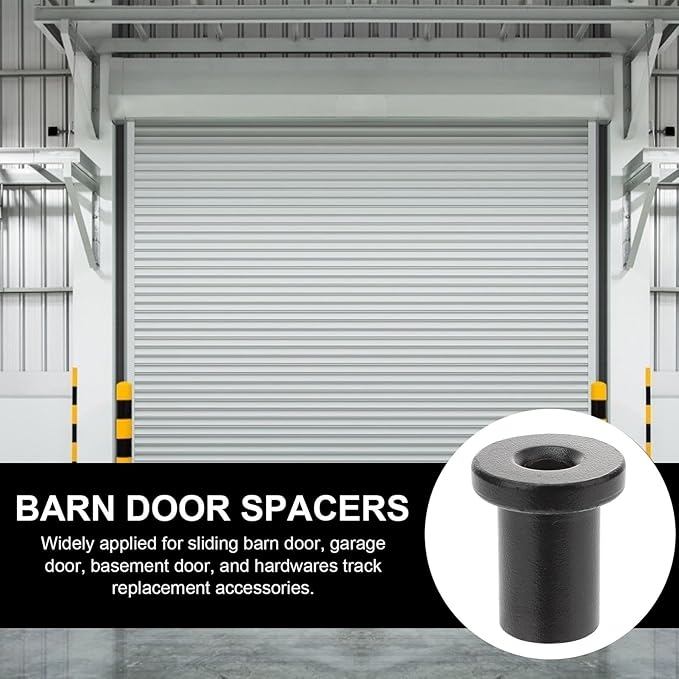 POPETPOP 5 Pcs Sliding Barn Door Spacers Track Connecting Hardware for Sliding Barn Doors Replacement Corrosion-Resistant