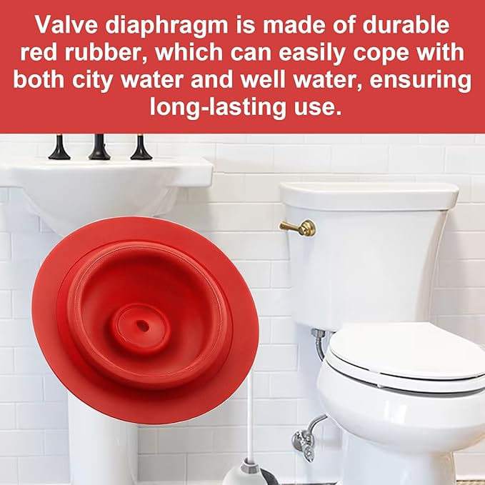 Toilet Fill Valve Cap Diaphragm for Korky 528 R528, Toilet Repair R528P2 Fill Valve Diaphragm Replace TOTO THU302 Fill Valves & Platinum & Korky QuietFILL Fill Valves - 2 Pca