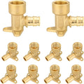 HeSun 10-Pack Pex A Fitting, 1/2 Inch Expansion Drop Ear Elbow,1/2" Female NPT Thread x 1/2" Pex A Expansion,ASTM F1960