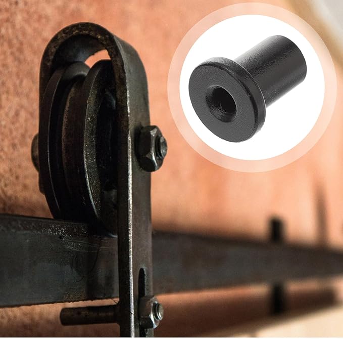 POPETPOP 5 Pcs Sliding Barn Door Spacers Track Connecting Hardware for Sliding Barn Doors Replacement Corrosion-Resistant